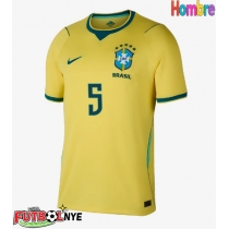 Camiseta Brasil Casemiro #5 Primera Equipación Mundial 2026 manga corta